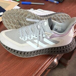 adidas Gray and White Women's Athletic Shoes